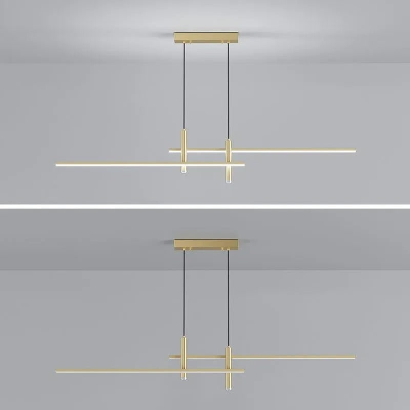 Modern Pendant Light Dining Room Sleek Black and Gold Design - Image 32