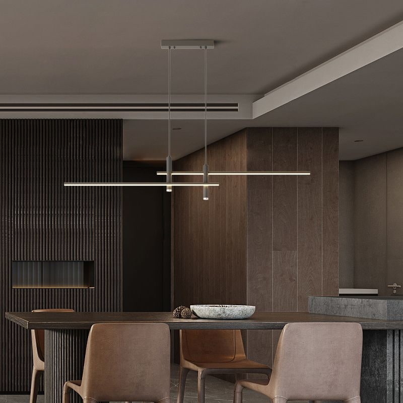 Modern Pendant Light Dining Room Sleek Black and Gold Design - Image 6