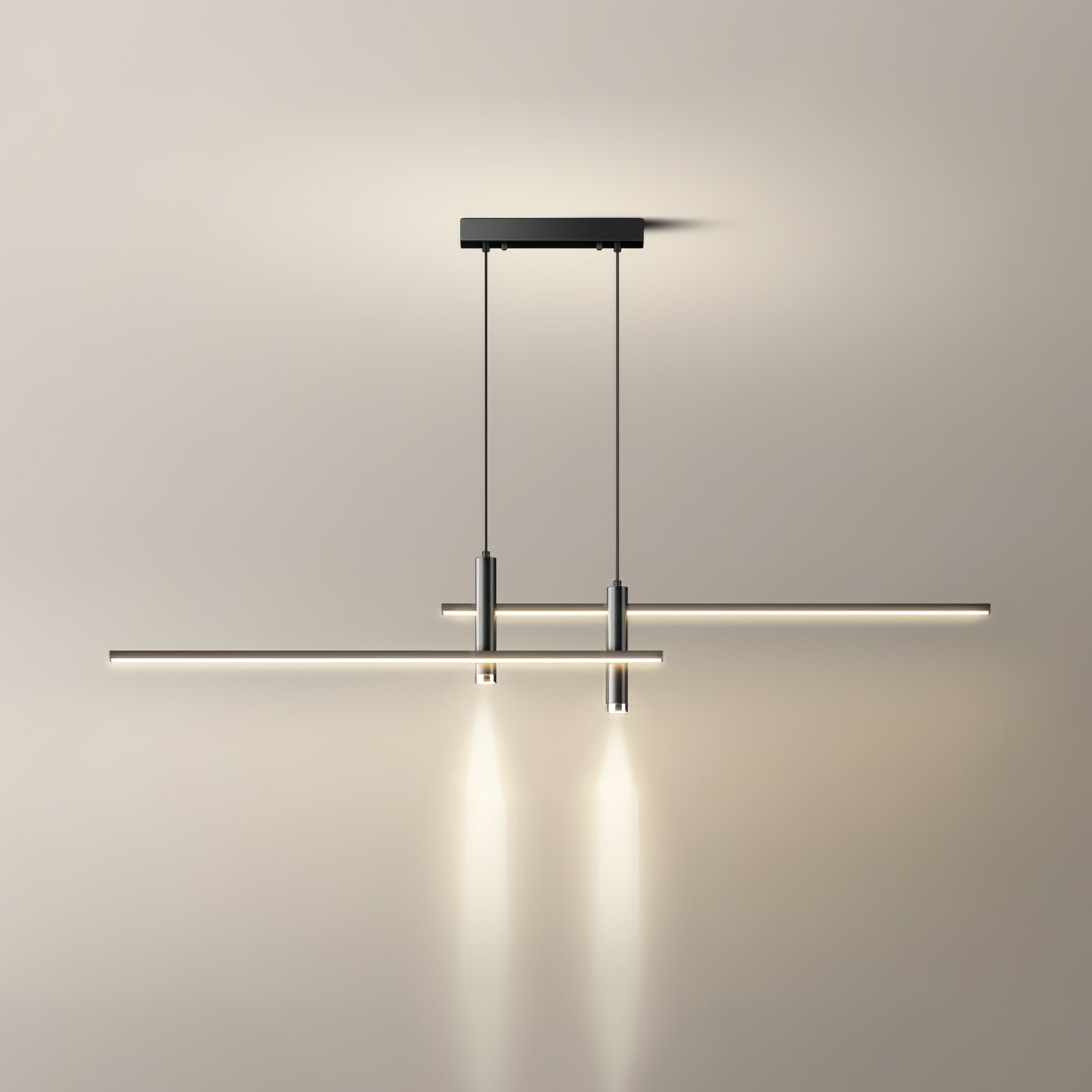 Modern Pendant Light Dining Room Sleek Black and Gold Design - Image 8
