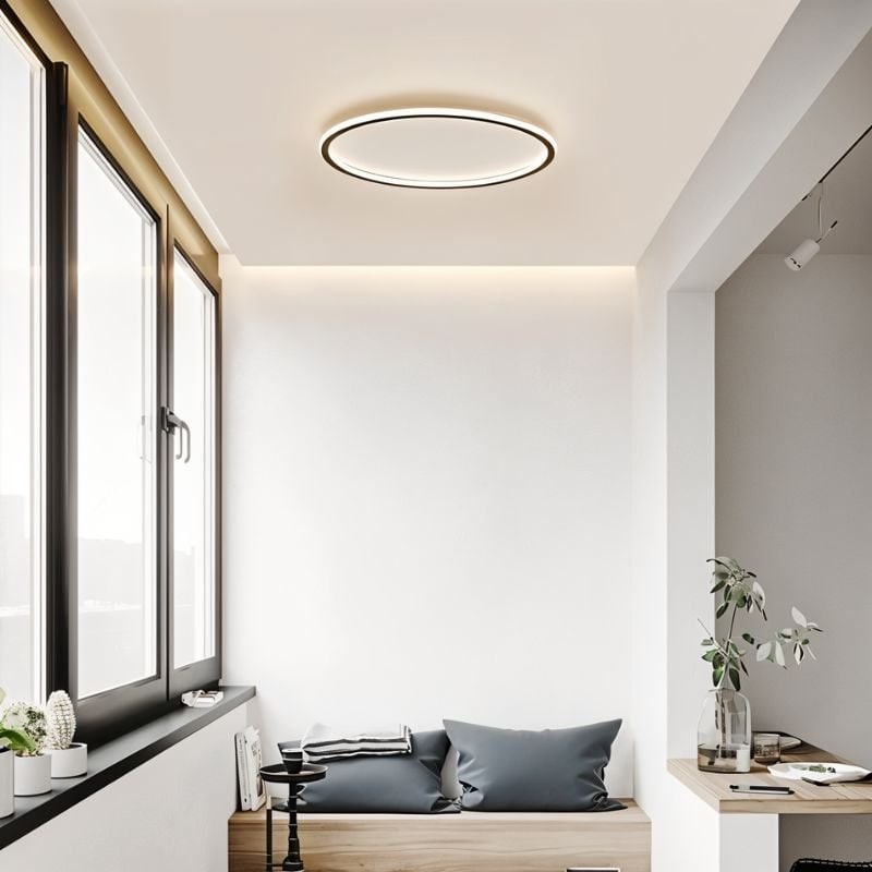 Modern Round Ceiling Fixture Ultra-Thin Design Home Use - Image 2