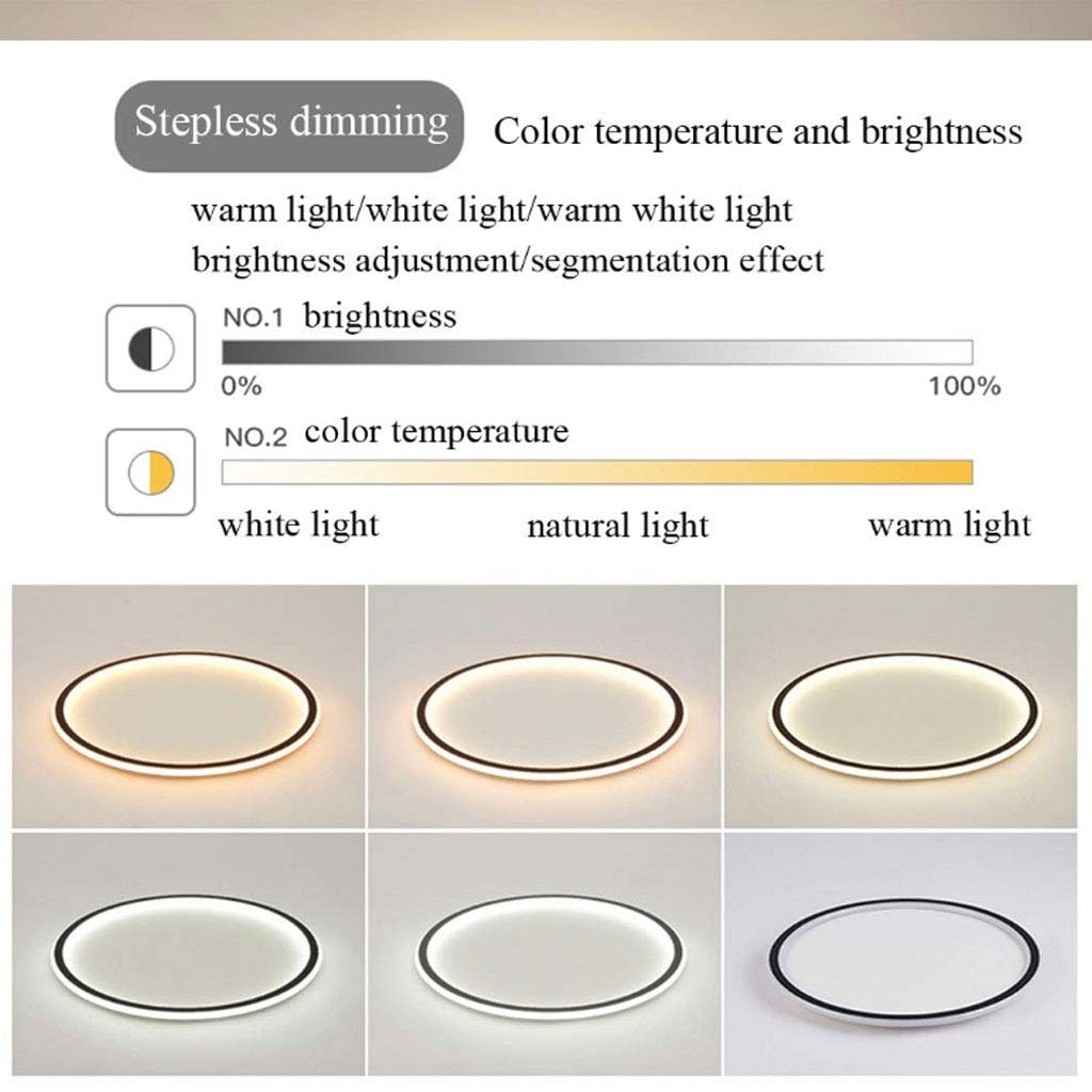 Modern Round Ceiling Fixture Ultra-Thin Design Home Use - Image 3