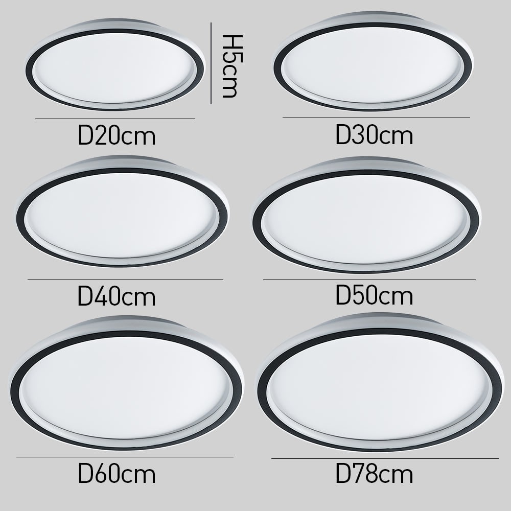 Modern Round Ceiling Fixture Ultra-Thin Design Home Use - Image 35