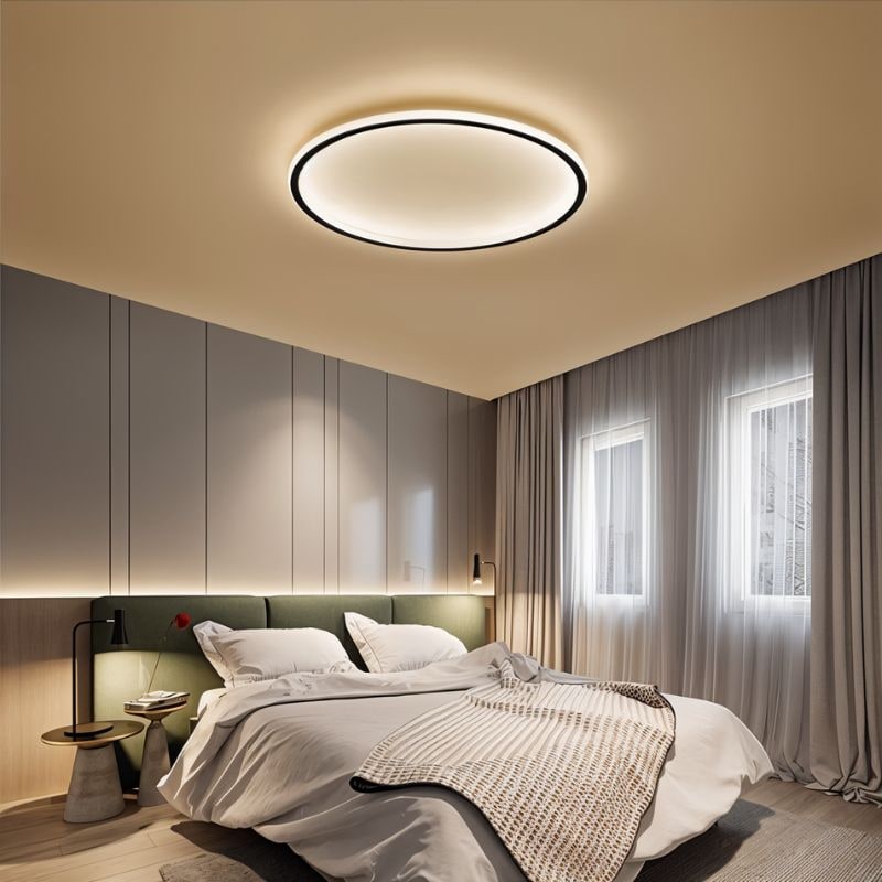 Modern Round Ceiling Fixture Ultra-Thin Design Home Use - Image 4