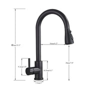 Modern Stainless Steel Kitchen Faucet Pull-Down Sprayer - Image 5