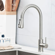 Modern Stainless Steel Kitchen Faucet Pull-Down Sprayer - Image 6
