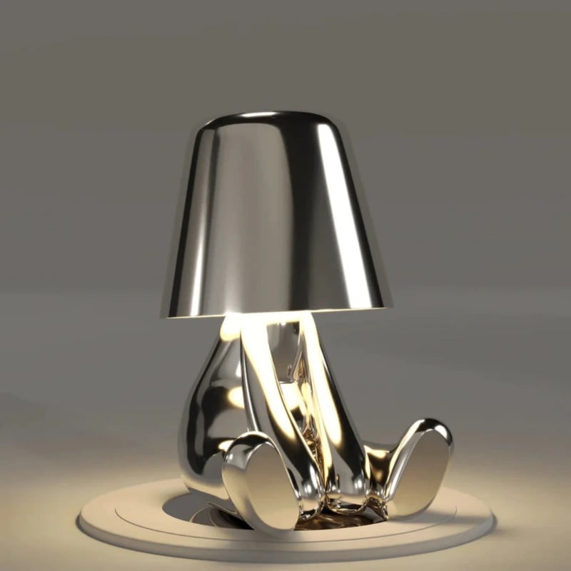 Modern Table Lamp Unique Character Design and Metallic Finish - Image 14