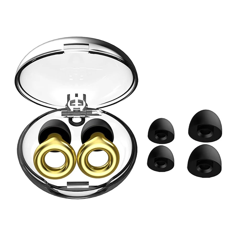 Noise-Canceling Earplugs Sleep and Travel Soft Silicone Design - Image 3