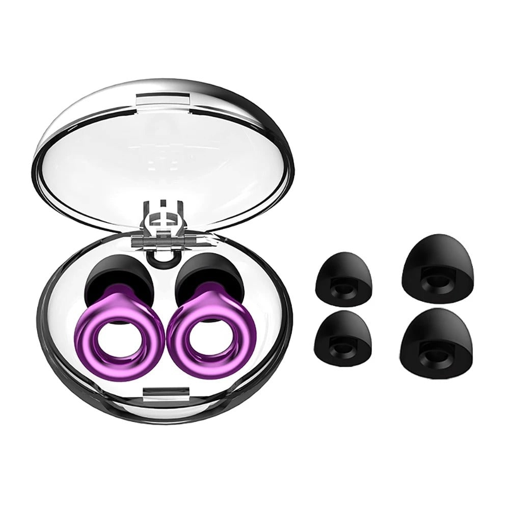 Noise-Canceling Earplugs Sleep and Travel Soft Silicone Design - Image 4