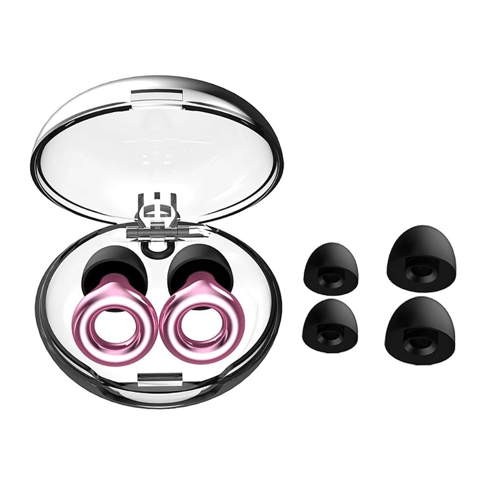 Noise-Canceling Earplugs Sleep and Travel Soft Silicone Design - Image 5