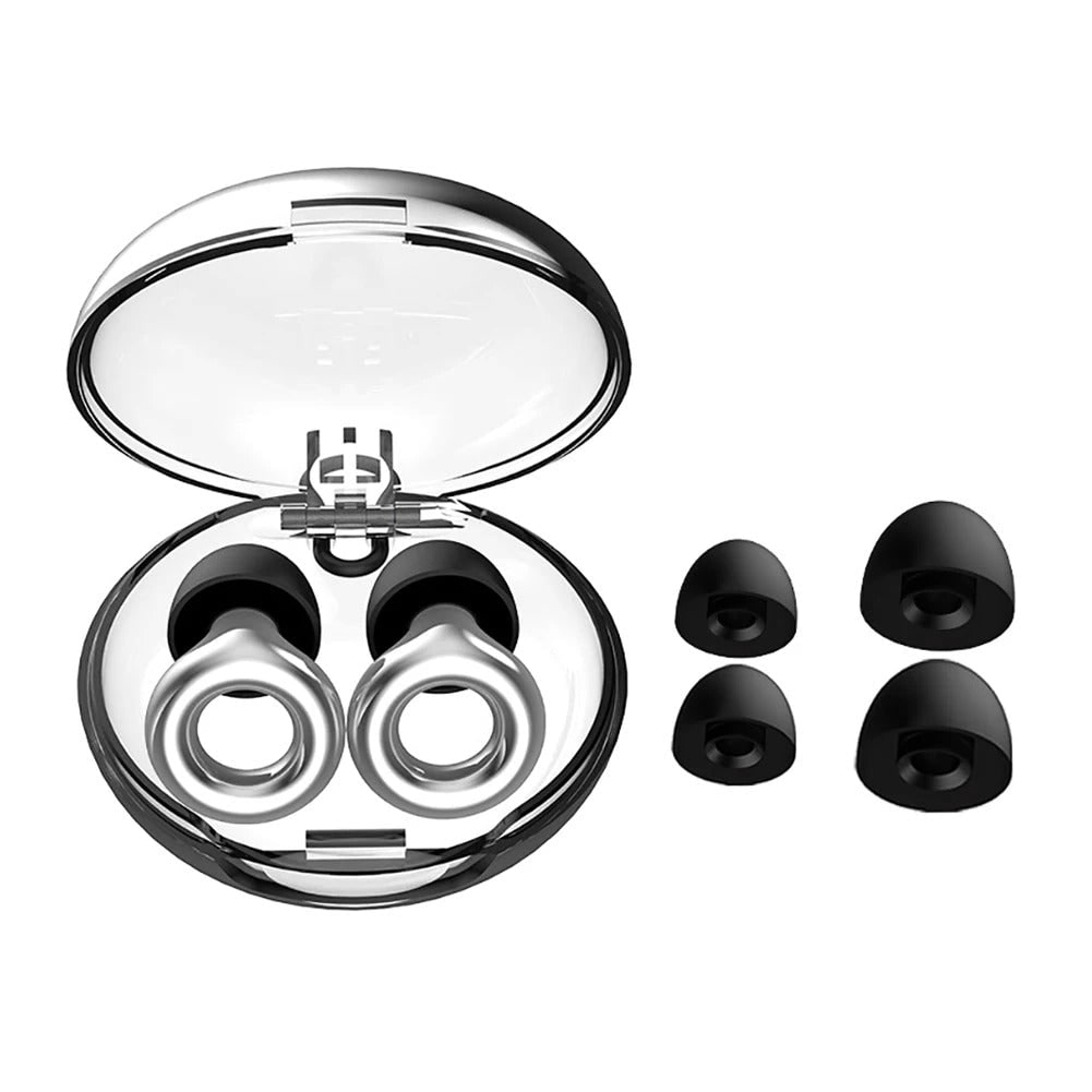 Noise-Canceling Earplugs Sleep and Travel Soft Silicone Design - Image 6