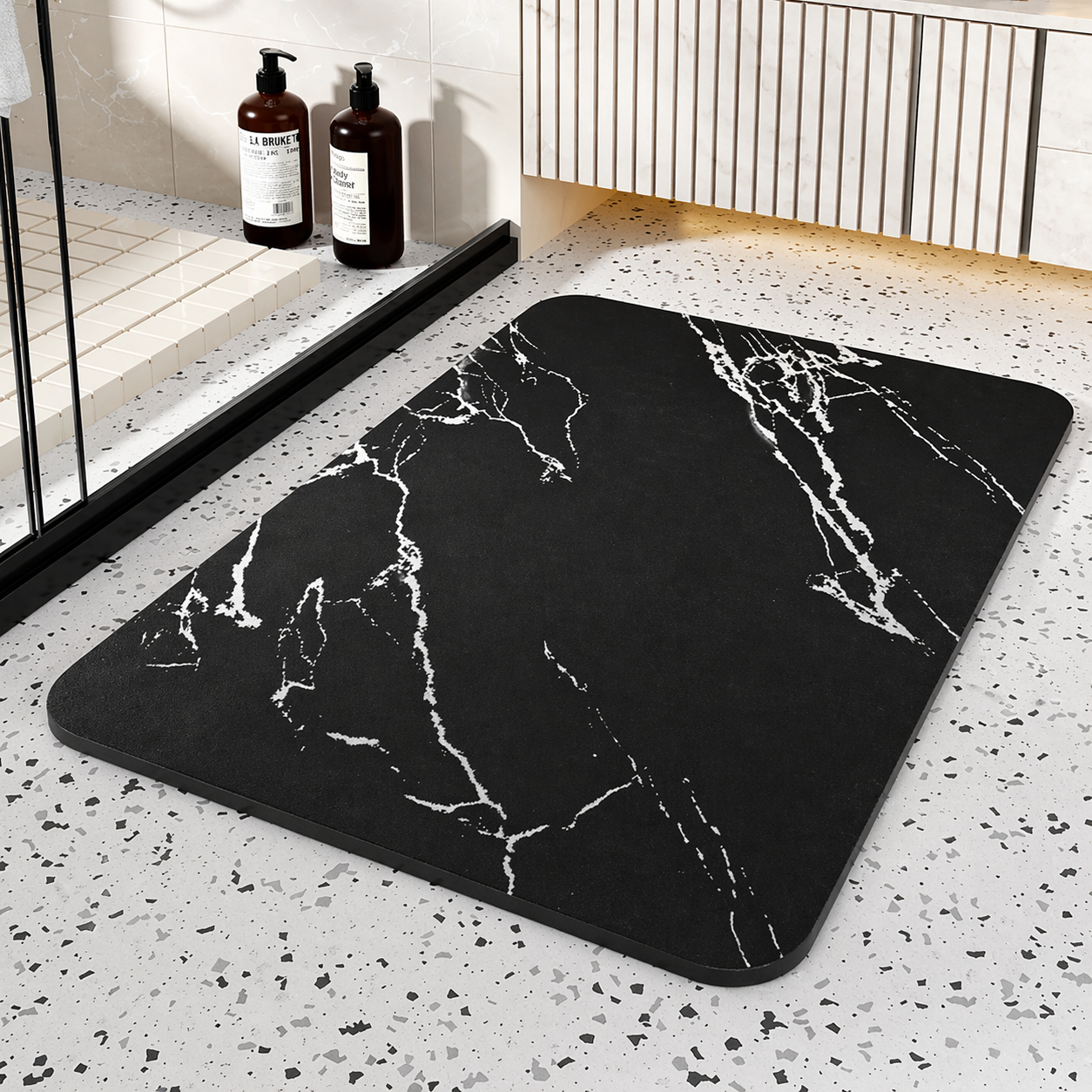 Non Slip Bath Mat Quick Dry Stone Absorbent Bathroom Mat - Image 2