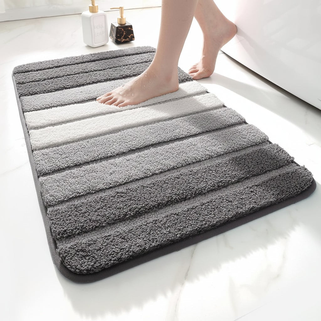 Non Slip Bath Mat Rug Absorbent Quick Dry Bathroom Decor - Image 3