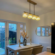 Nordic Pendant Light Multi-Head Long Glass Shades Dining - Image 16