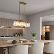 Nordic Pendant Light Multi-Head Long Glass Shades Dining - Image 19