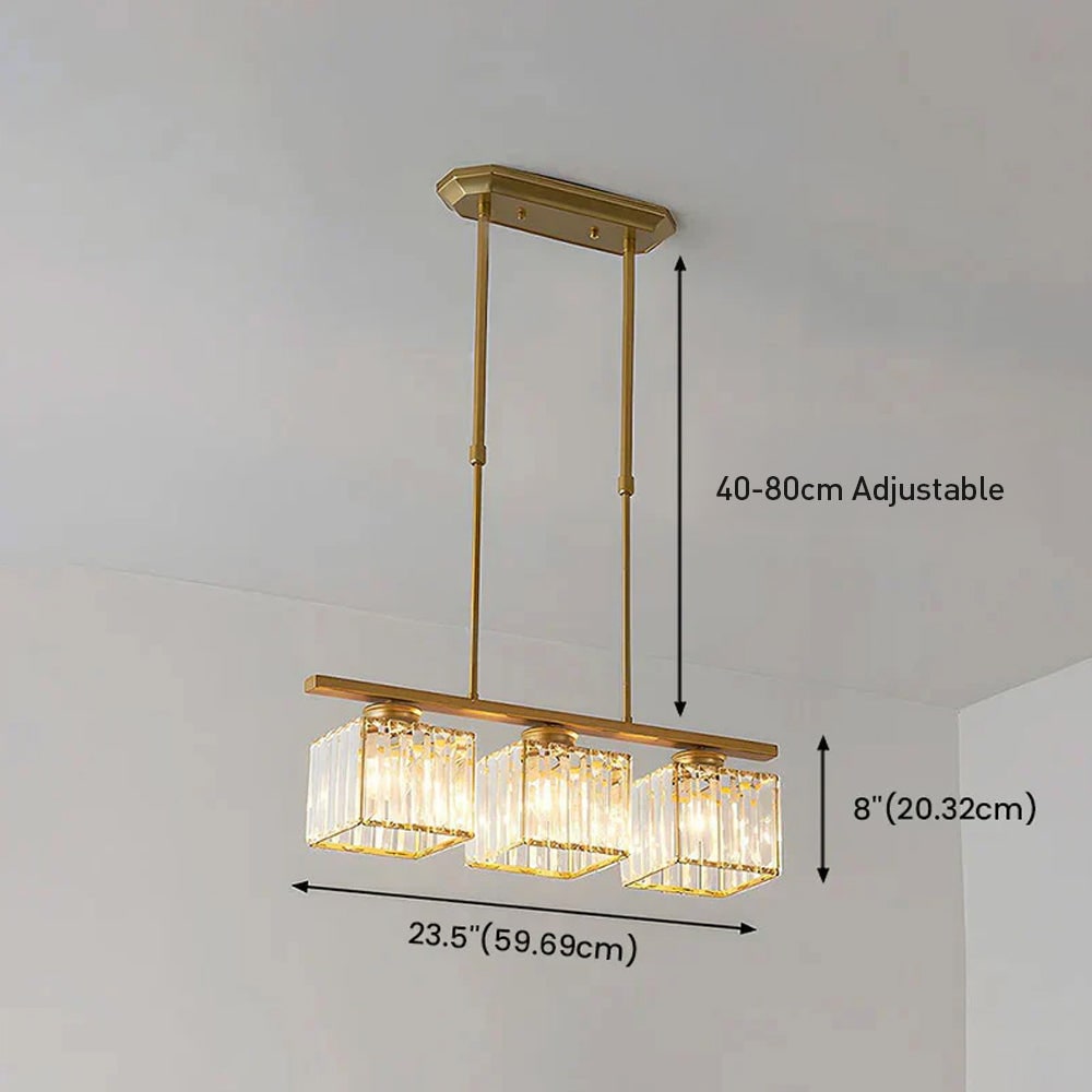 Nordic Pendant Light Multi-Head Long Glass Shades Dining - Image 21