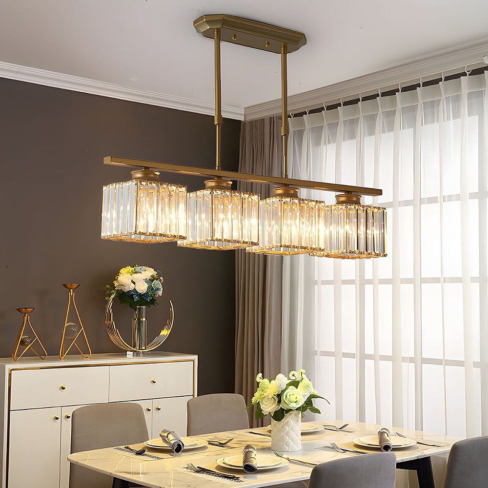 Nordic Pendant Light Multi-Head Long Glass Shades Dining - Image 23