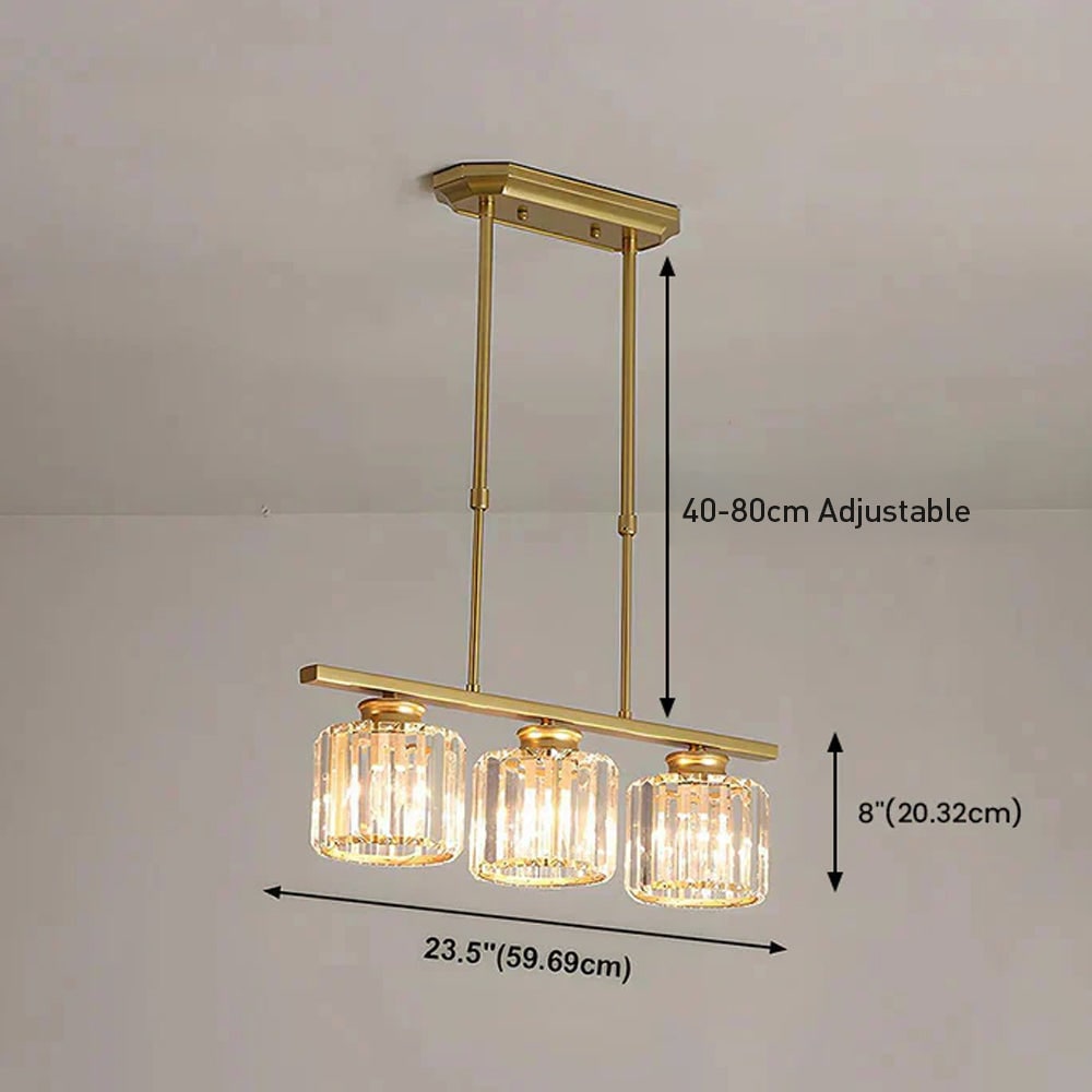 Nordic Pendant Light Multi-Head Long Glass Shades Dining - Image 27