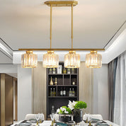 Nordic Pendant Light Multi-Head Long Glass Shades Dining - Image 29