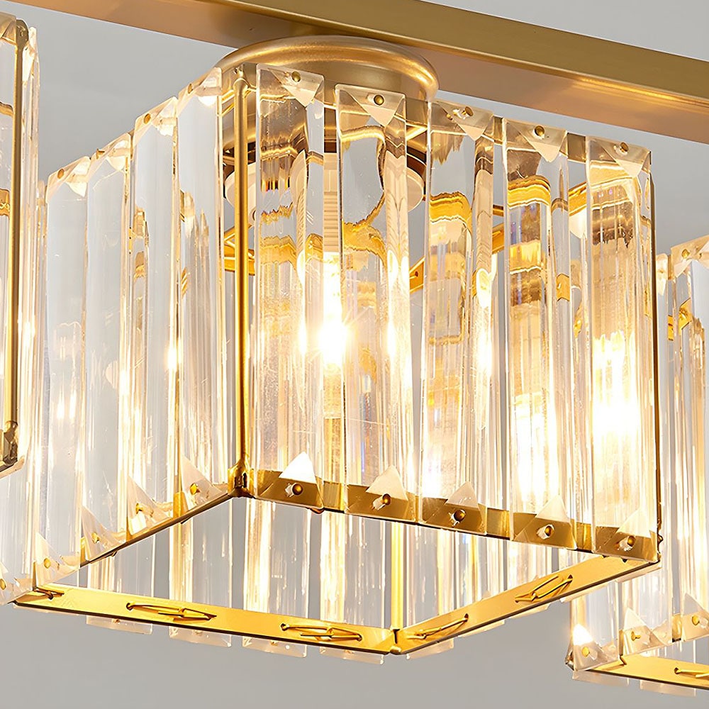 Nordic Pendant Light Multi-Head Long Glass Shades Dining - Image 32