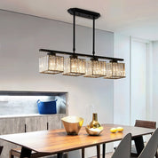 Nordic Pendant Light Multi-Head Long Glass Shades Dining - Image 4