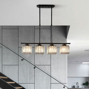 Nordic Pendant Light Multi-Head Long Glass Shades Dining - Image 5