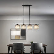 Nordic Pendant Light Multi-Head Long Glass Shades Dining - Image 7