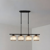 Nordic Pendant Light Multi-Head Long Glass Shades Dining - Image 8