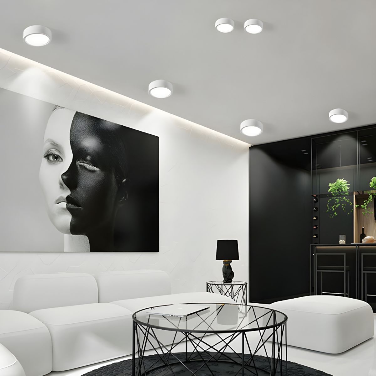 Nordic Style Flush Ceiling Modern Indoor Spaces - Image 3
