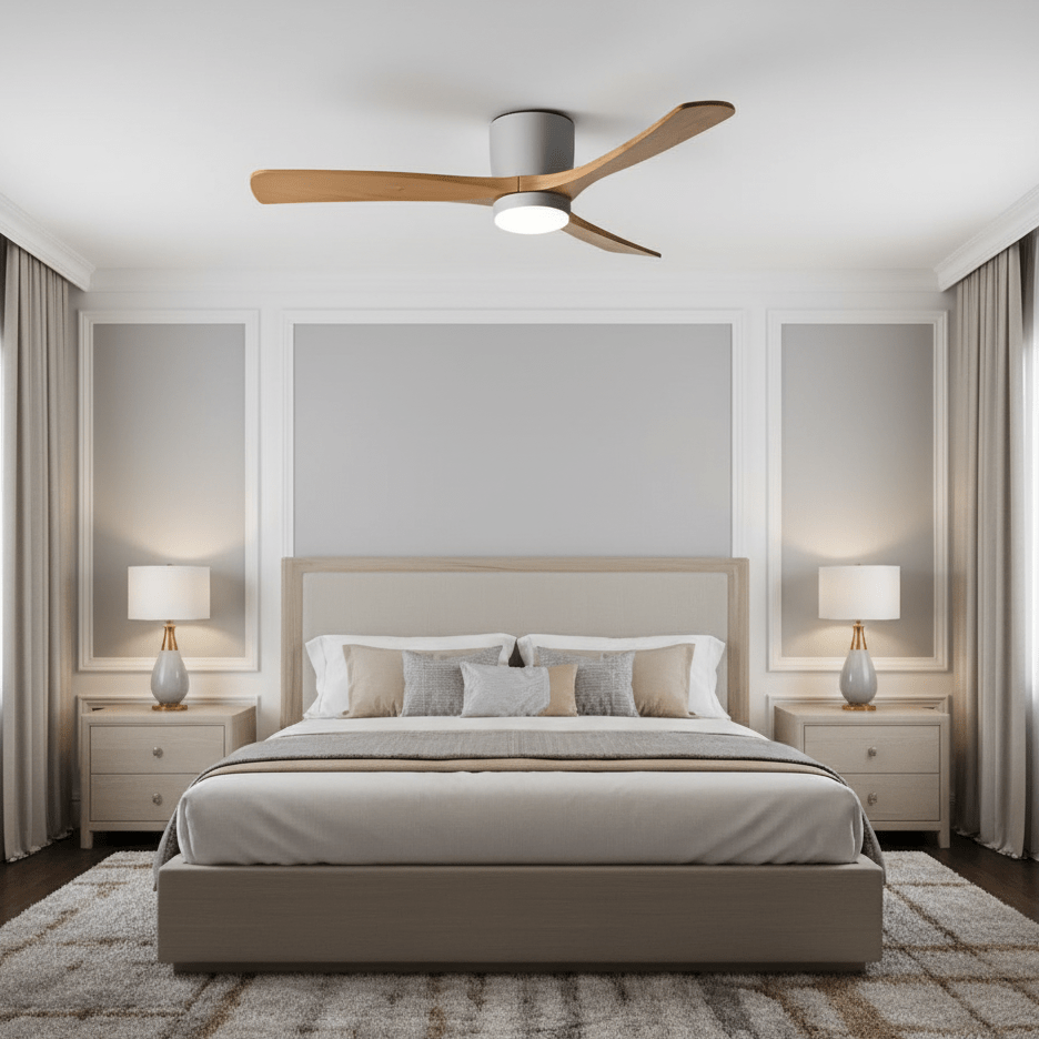 Nordic Wood Ceiling Fan Light Modern Design Home Spaces - Image 17
