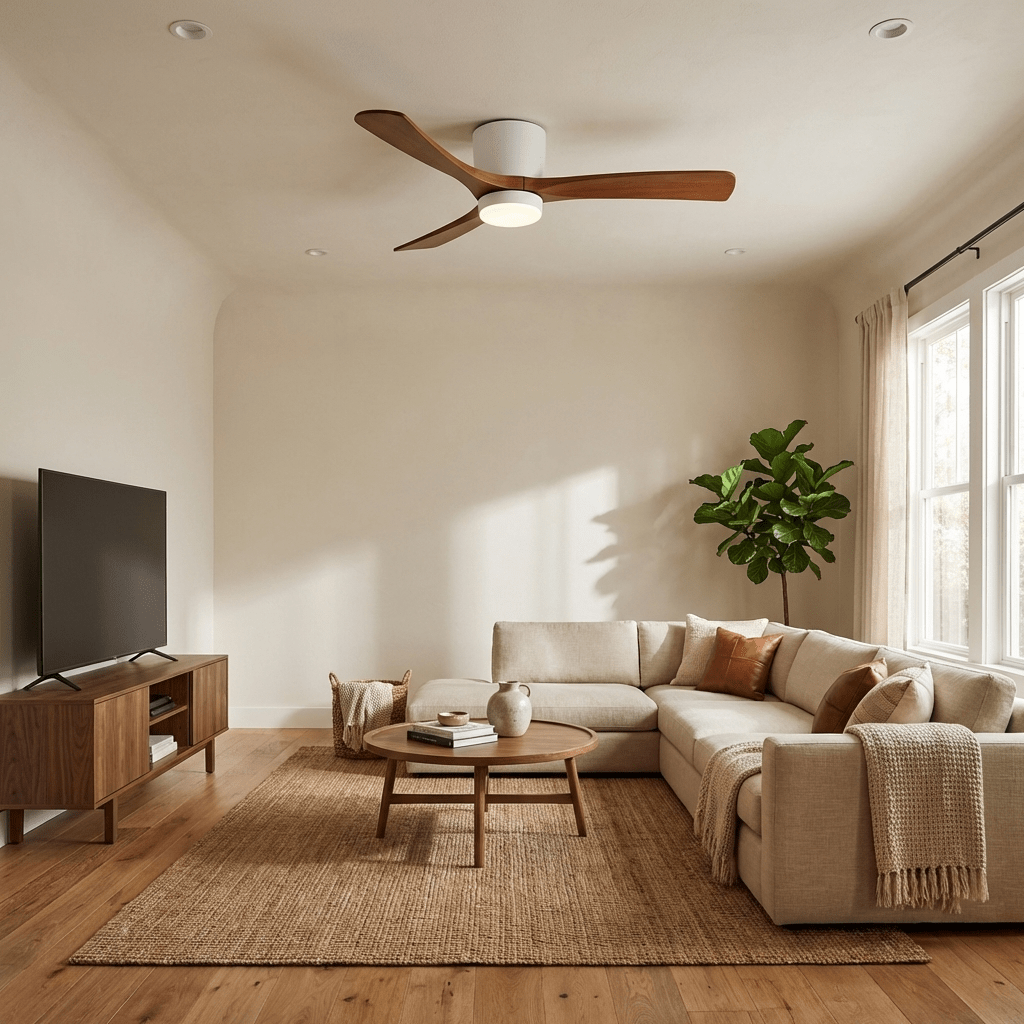 Nordic Wood Ceiling Fan Light Modern Design Home Spaces - Image 7