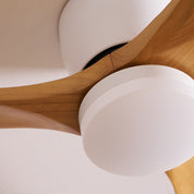 Nordic Wood Ceiling Fan Light Modern Design Living Room - Image 54
