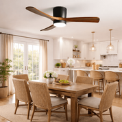 Nordic Wood Ceiling Fan Light Modern Living Spaces - Image 12