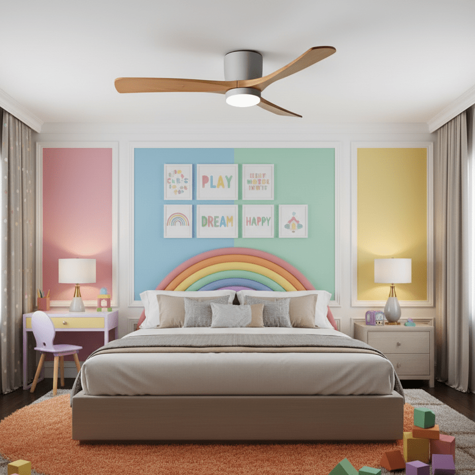 Nordic Wood Ceiling Fan Light Modern Living Spaces - Image 18