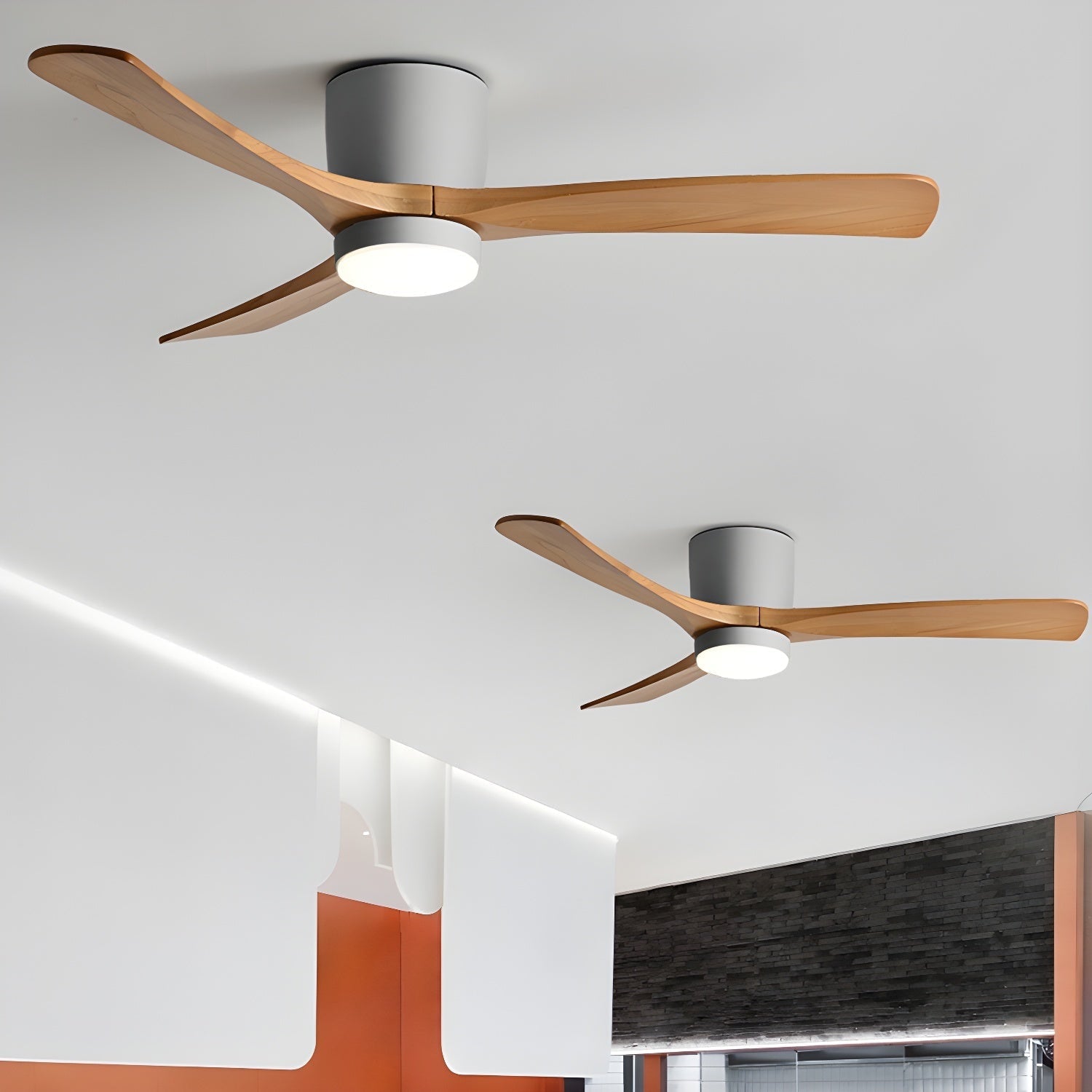 Nordic Wood Ceiling Fan Light Modern Living Spaces - Image 19