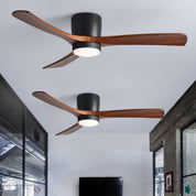 Nordic Wood Ceiling Fan Light Modern Living Spaces - Image 25