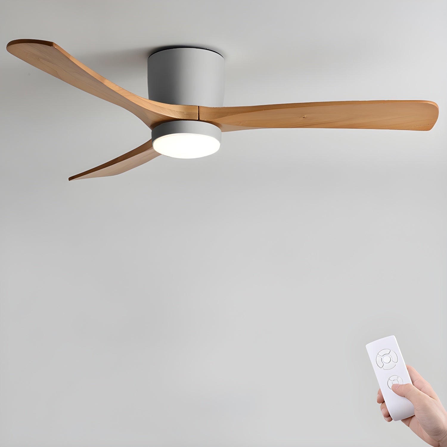 Nordic Wood Ceiling Fan Light Modern Living Spaces - Image 29