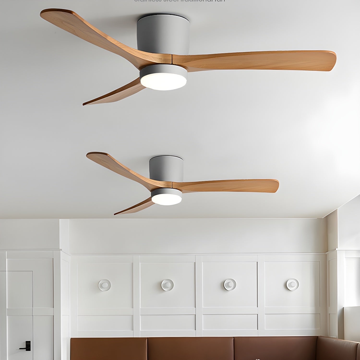 Nordic Wood Ceiling Fan Light Modern Living Spaces - Image 30