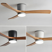 Nordic Wood Ceiling Fan Light Modern Living Spaces - Image 33