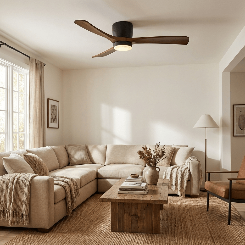 Nordic Wood Ceiling Fan Light Modern Living Spaces - Image 4