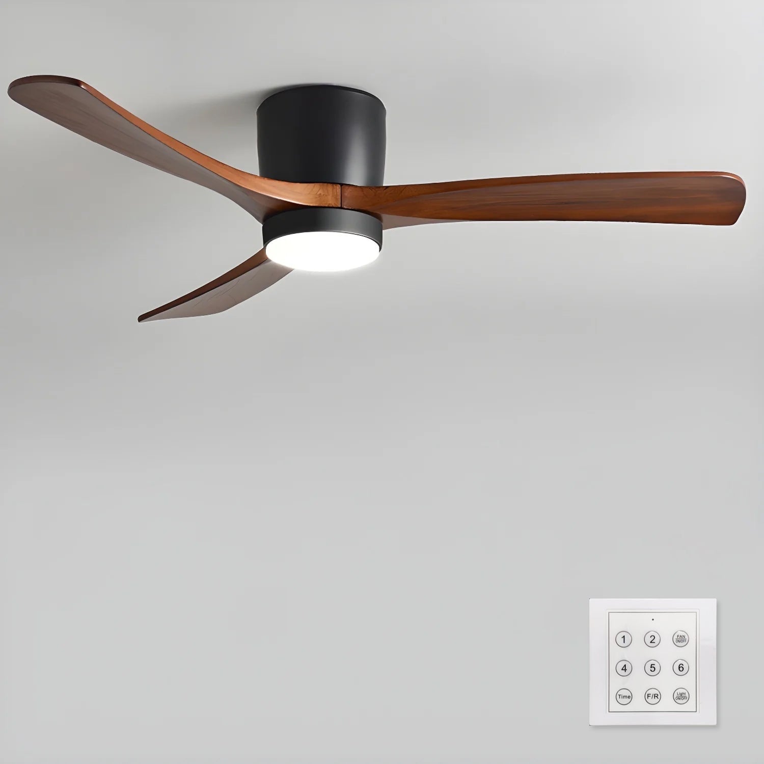 Nordic Wood Ceiling Fan Light Modern Living Spaces - Image 45