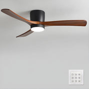 Nordic Wood Ceiling Fan Light Modern Living Spaces - Image 45