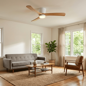 Nordic Wood Ceiling Fan Light Modern Living Spaces - Image 5