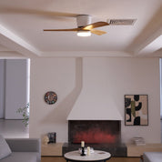 Nordic Wood Ceiling Fan Light Modern Living Spaces - Image 59