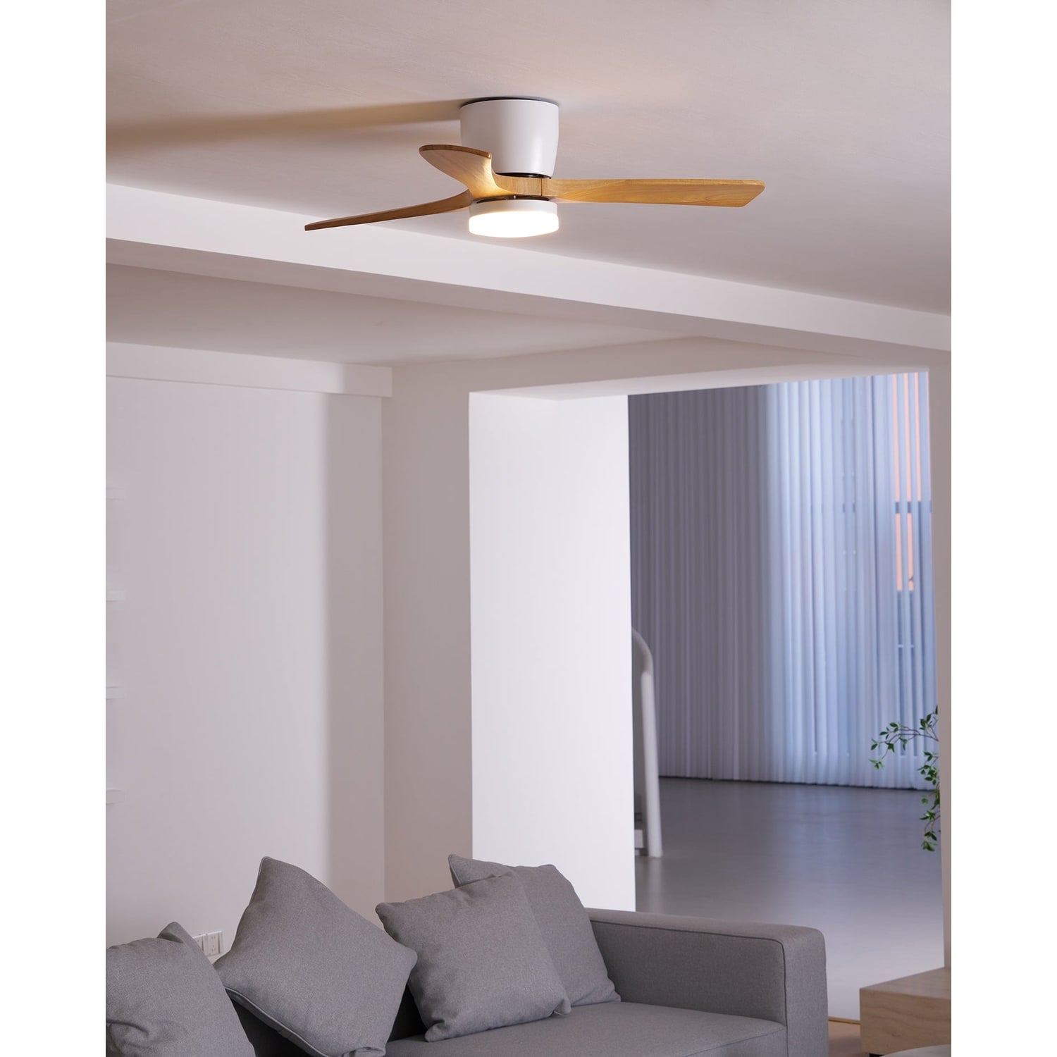 Nordic Wood Ceiling Fan Light Modern Living Spaces - Image 62