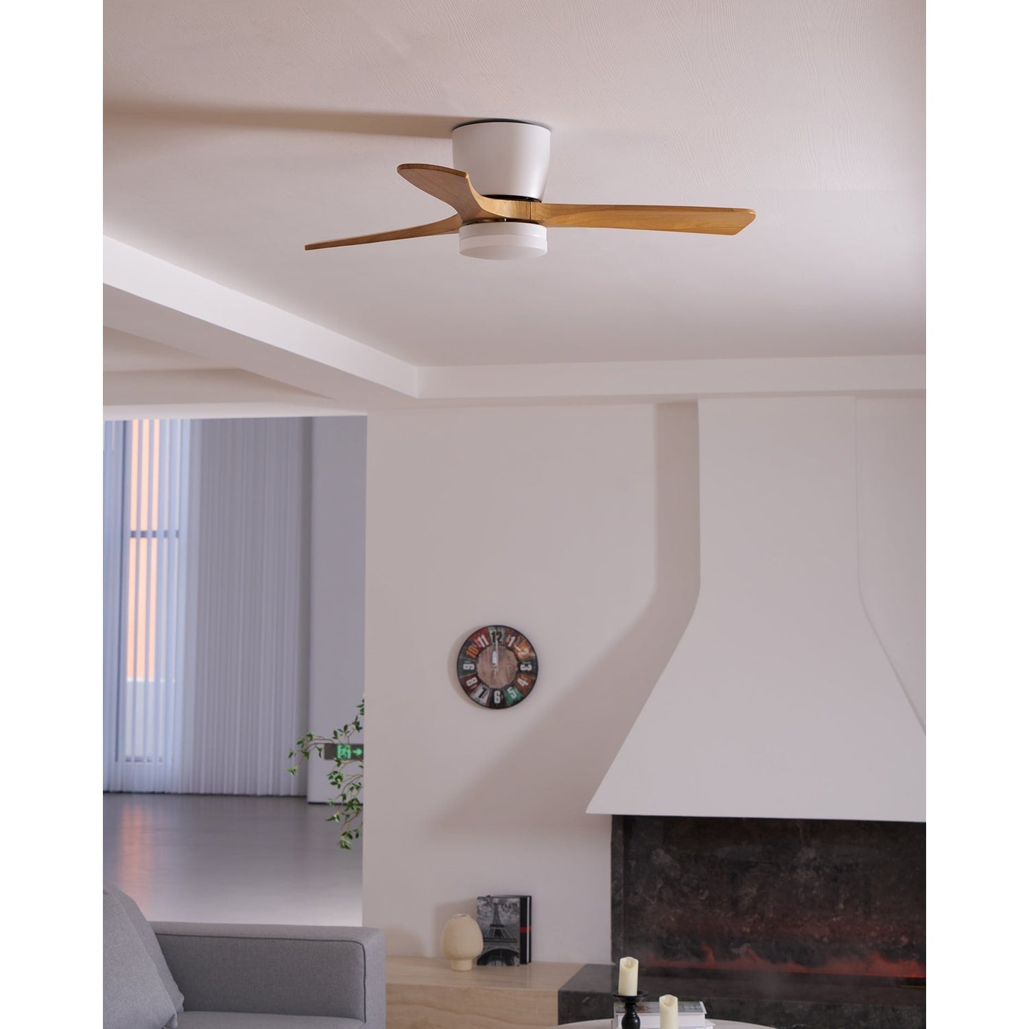 Nordic Wood Ceiling Fan Light Modern Living Spaces - Image 63