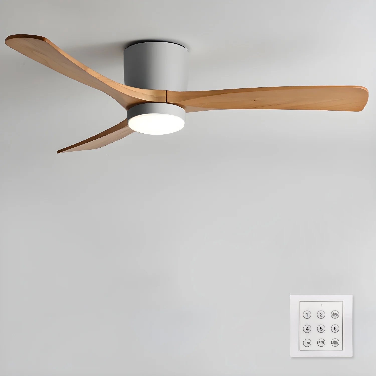 Nordic Wood Ceiling Fan Light Modern Living Spaces - Image 68