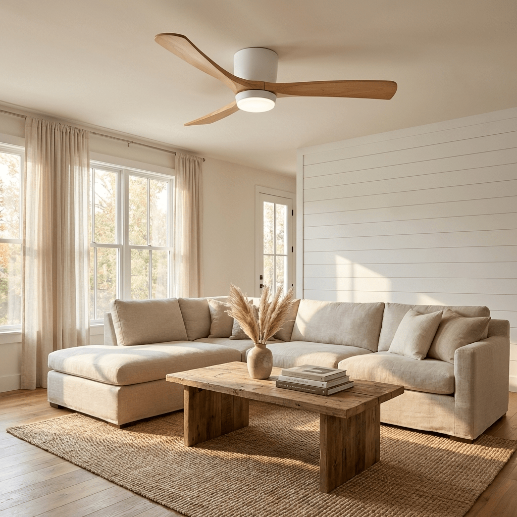 Nordic Wood Ceiling Fan Light Modern Living Spaces - Image 8