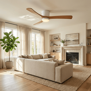 Nordic Wood Ceiling Fan Light Modern Living Spaces - Image 9