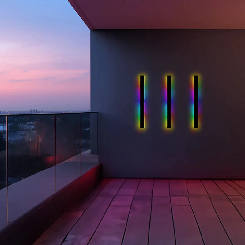 Outdoor Wall Lamp Minimalist Black Metal LED Waterproof - Image 10
