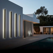 Outdoor Wall Lamp Minimalist Black Metal LED Waterproof - Image 16